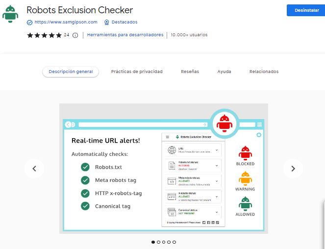 robots exclusion checker