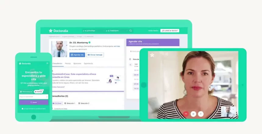 sistema de video llamada para sitio web de doctores